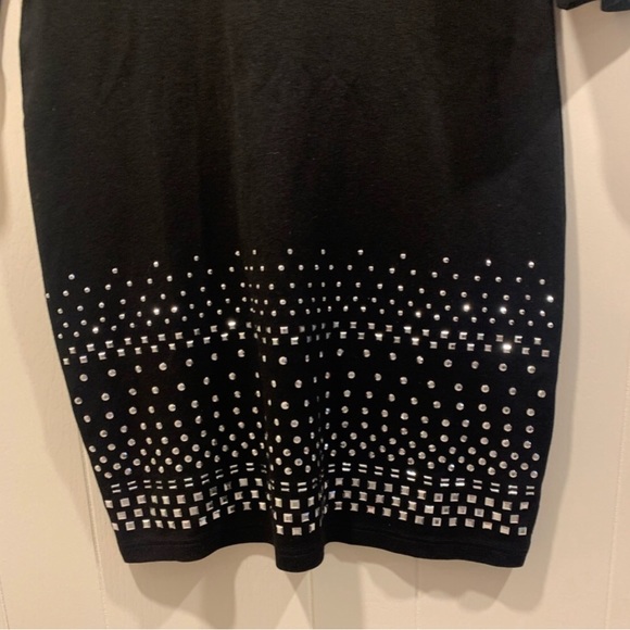 Venus | Black Rhinestone Dress. Size Large. - Picture 8 of 8